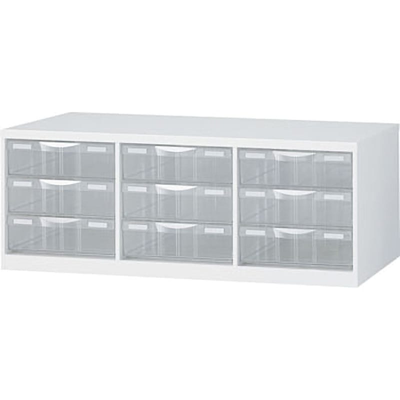 RW-B4PL RWシステム収納庫用書庫内プラスチックキャビネット 生興 3段 幅856mm奥行400mm高さ318mm  RW-B4PL