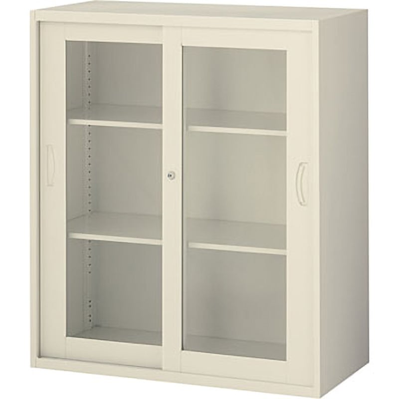 RG45-10SG RG45システム収納庫 枠付ガラス引戸(3段タイプ) 生興 ニューグレー色