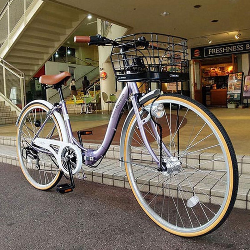 MC509-BK 26インチ折りたたみシティサイクル シマノ製6段変速