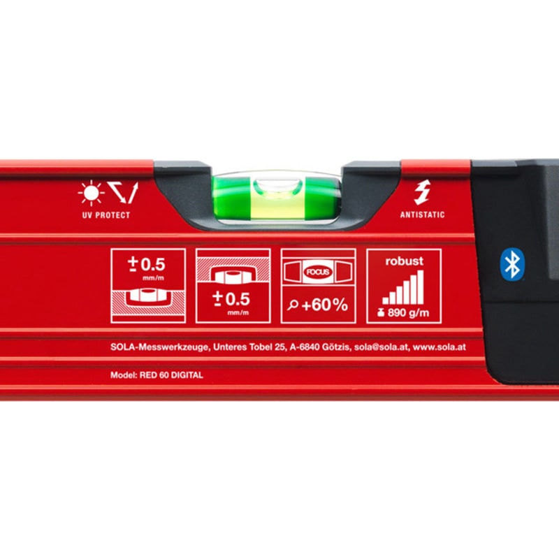RED 60 dig RED digital デジタルレベル SOLA 長さ60cm - 【通販