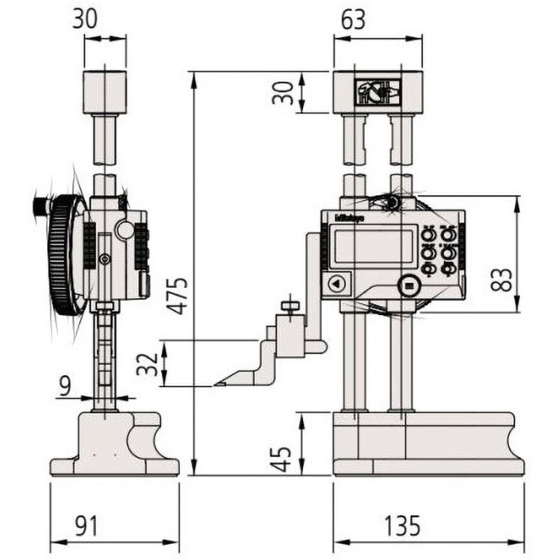 デジマチックハイトゲージ Mitutoyo(ミツトヨ) 【通販モノタロウ】