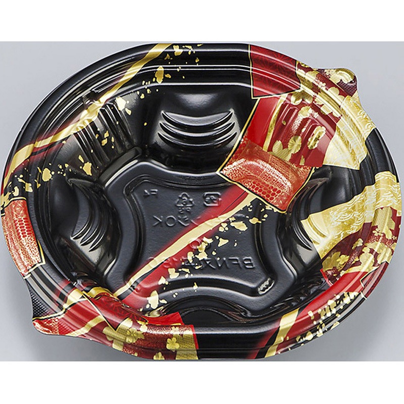 180舞絹黒赤 BFN丸丼 本体 1ケース(50枚×12袋) シーピー化成 【通販モノタロウ】