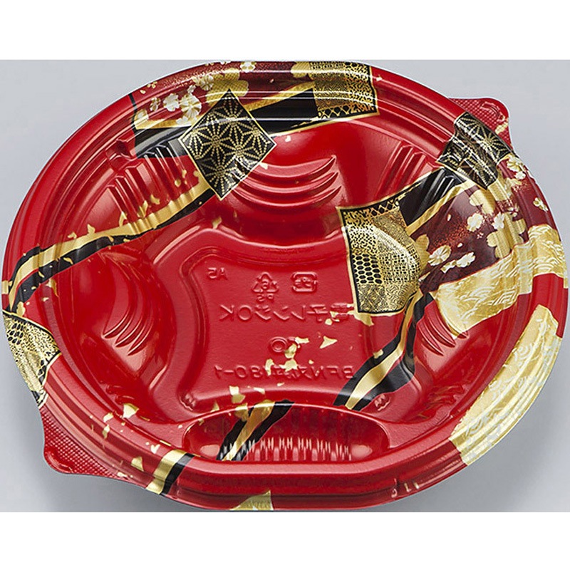 180-1舞絹赤 BFN丸丼 本体 1ケース(50枚×12袋) シーピー化成 【通販モノタロウ】