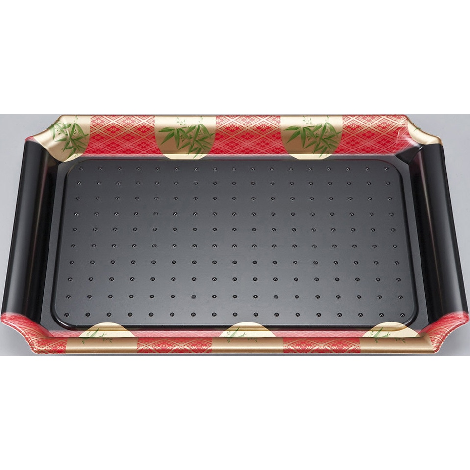 59笹山赤 SF盛皿 本体 1ケース(20枚×12袋) シーピー化成 【通販モノタロウ】