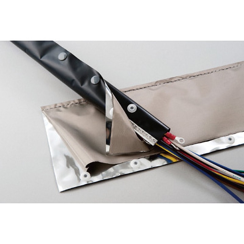 OLBFS050 ホック付チューブ 日本ジッパーチュービング 導電布付きOTF 長さ25m  OLBFS050