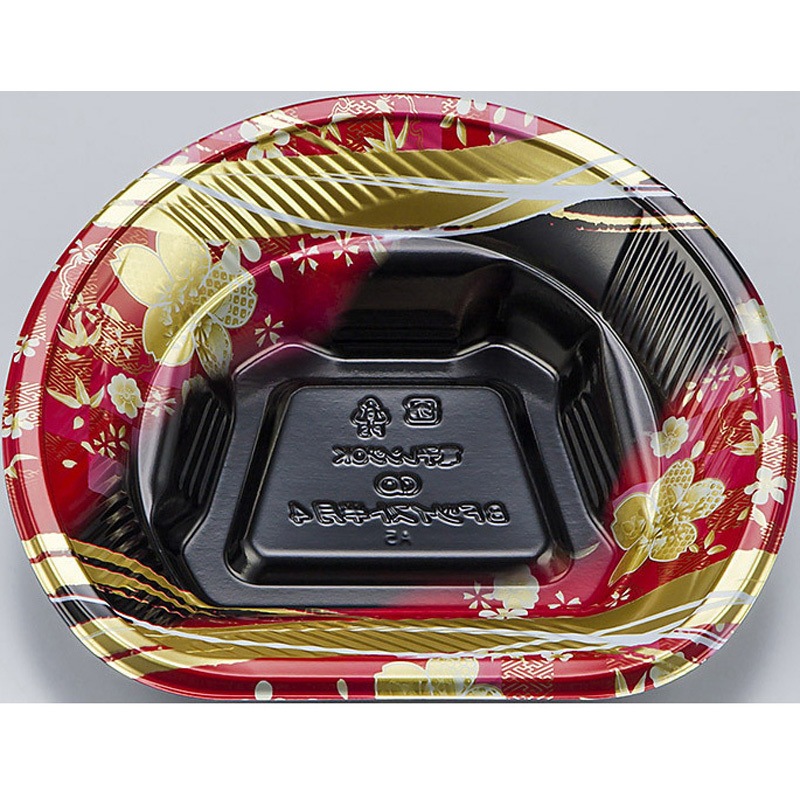 4春菜赤 BFツイスト半月 本体 1ケース(50枚×16袋) シーピー化成 【通販モノタロウ】