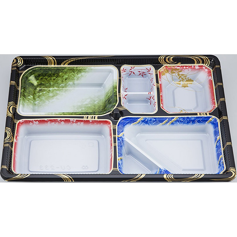 233 曲水 弁当容器CU 本体(N) 1ケース(20枚×12袋) シーピー化成 【通販モノタロウ】