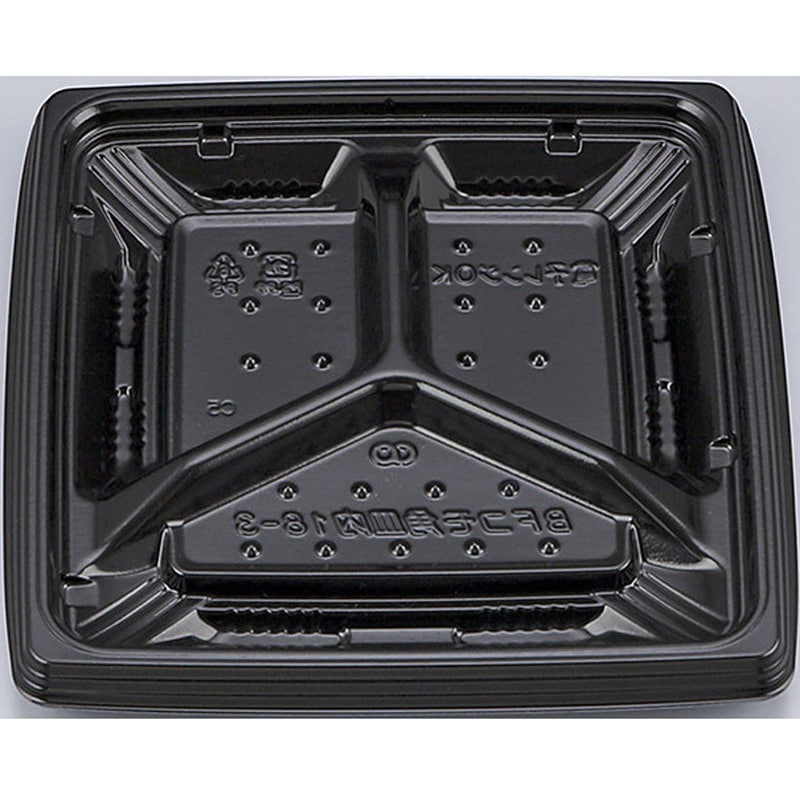 18-3黒 BFコモ角皿内 本体 1ケース(50枚×12袋) シーピー化成 【通販モノタロウ】