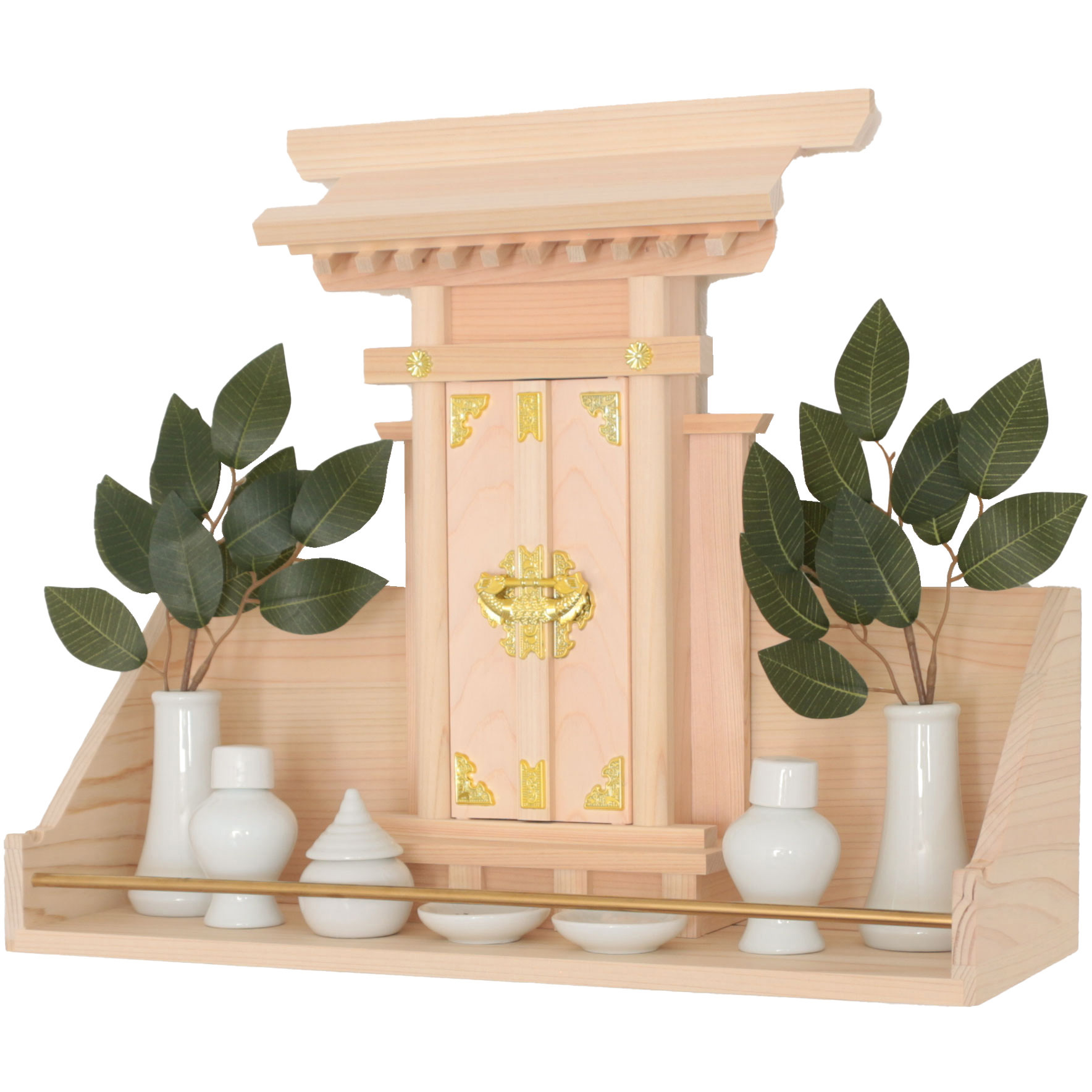 4993896906289 省スペースで簡単にお祀りできる最小神棚セット 1セット