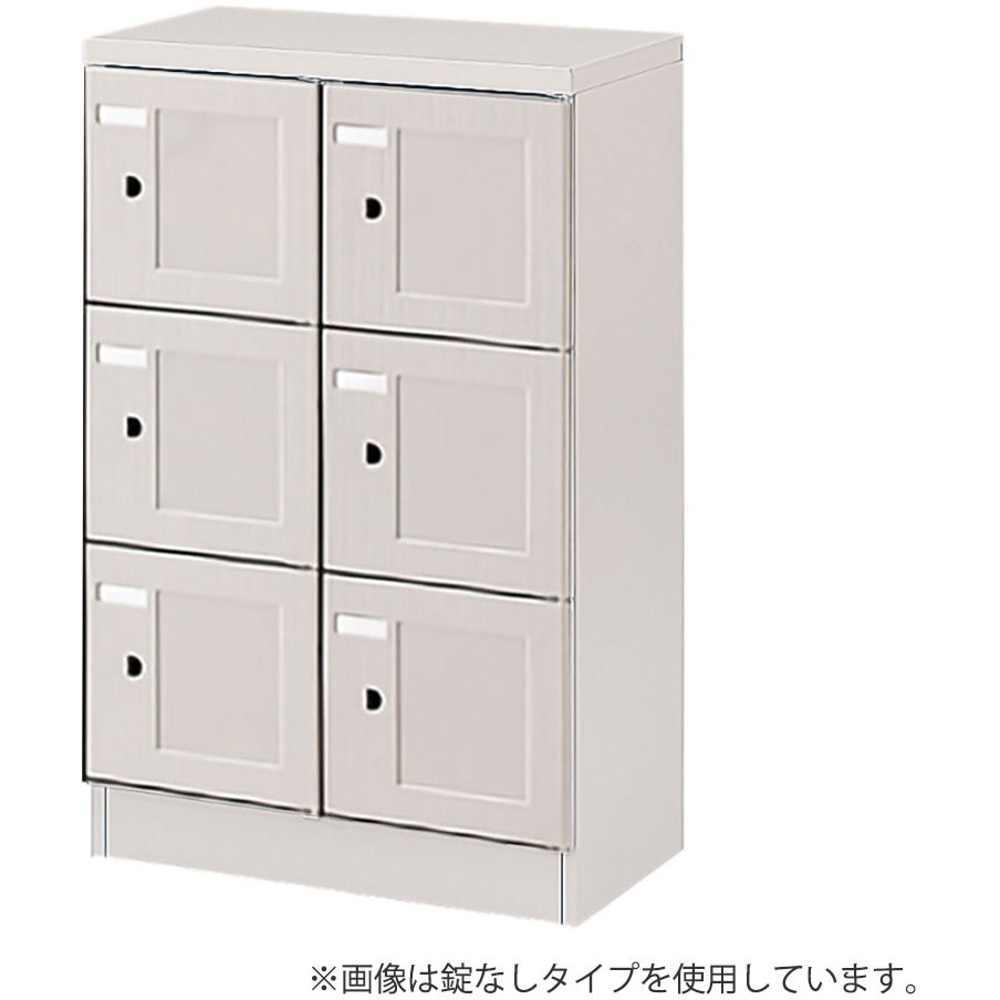 HDS-6923SS-WEW7 シューズBOX6人用シリンダ＜配送時組立サービス付＞ イトーキ 中棚なし   HDS-6923SS-WEW7