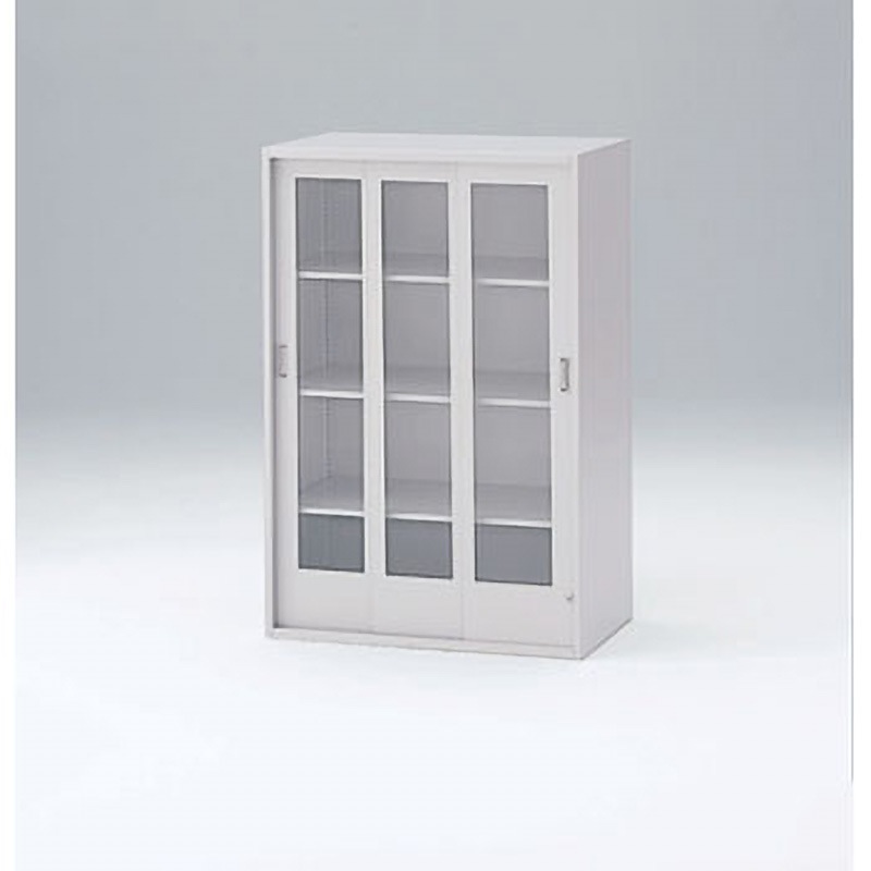 HFS-128RGN-WE シンキャビ3枚ガラス引戸＜配送時組立サービス付＞ イトーキ 上段用 ホワイトグレー色 4段   HFS-128RGN-WE 65,890円