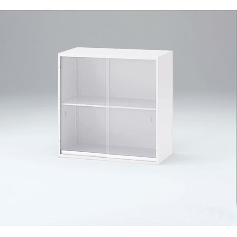 HTD-099GG-W9 シンキャビガラス引戸＜配送時組立サービス付＞ イトーキ 上段用 ホワイト色 2段   HTD-099GG-W9