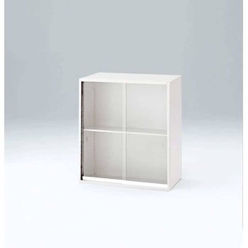 HFN-098GSG-W9 A4シリーズガラス引戸型＜配送時組立サービス付＞ イトーキ 上段用 ホワイト色 2段   HFN-098GSG-W9