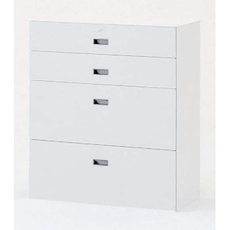 HTM-109AES1-W9 シンライン引出し型＜配送時組立サービス付＞(下置き用) イトーキ 棚段数(段)4 高さ1038mm間口900mm奥行450mm  HTM-109AES1-W9