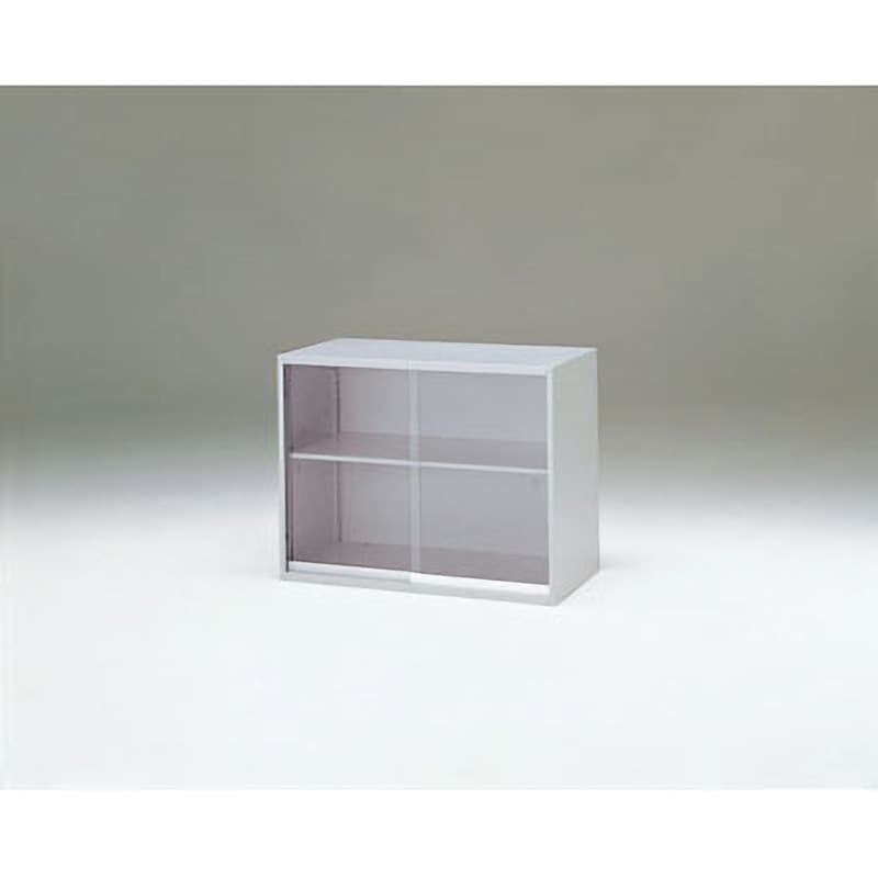 HTM-069GSG-WE シンラインガラス引戸型＜配送時組立サービス付＞ イトーキ 2段 上段用 ホワイトグレー色   HTM-069GSG-WE