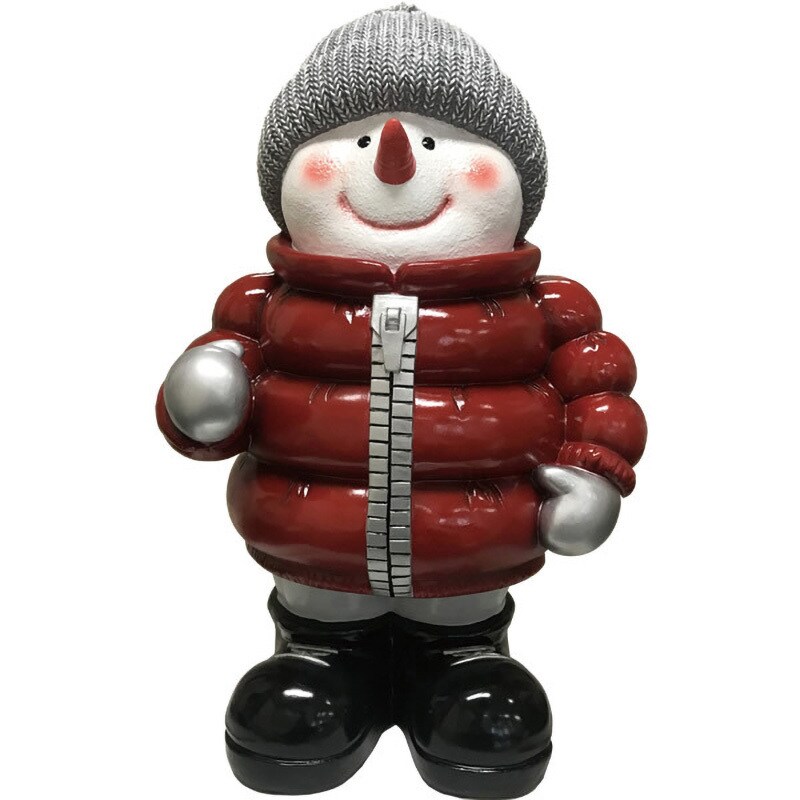 frs190001 赤いダウンを着たスノーマン / Snow Man 2ft 1個 Heinimex 【通販モノタロウ】