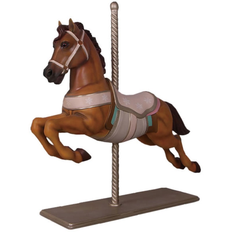 fr160206br 馬のメリーゴーランド / Christmas Carousel Horse 1個