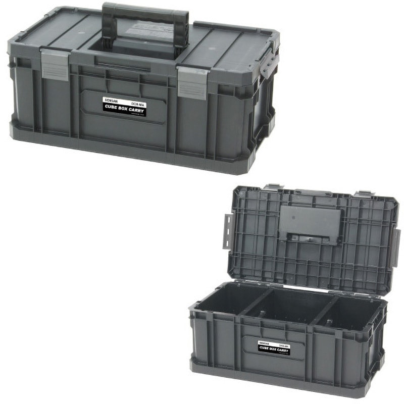 DCB-MA キューブボックスキャリー(ボックスMA) DENSAN(デンサン/ジェフコム) ポリプロピレン 外寸(幅×奥行×高さ)530×310×225mm  DCB-MA