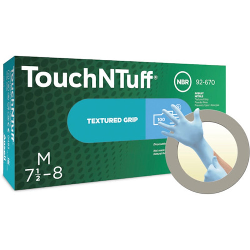 めんタイコさま、専用！！ 92-670-LL ニトリル使い捨て手袋 TouchNTuf 92-670 アンセル 100枚入