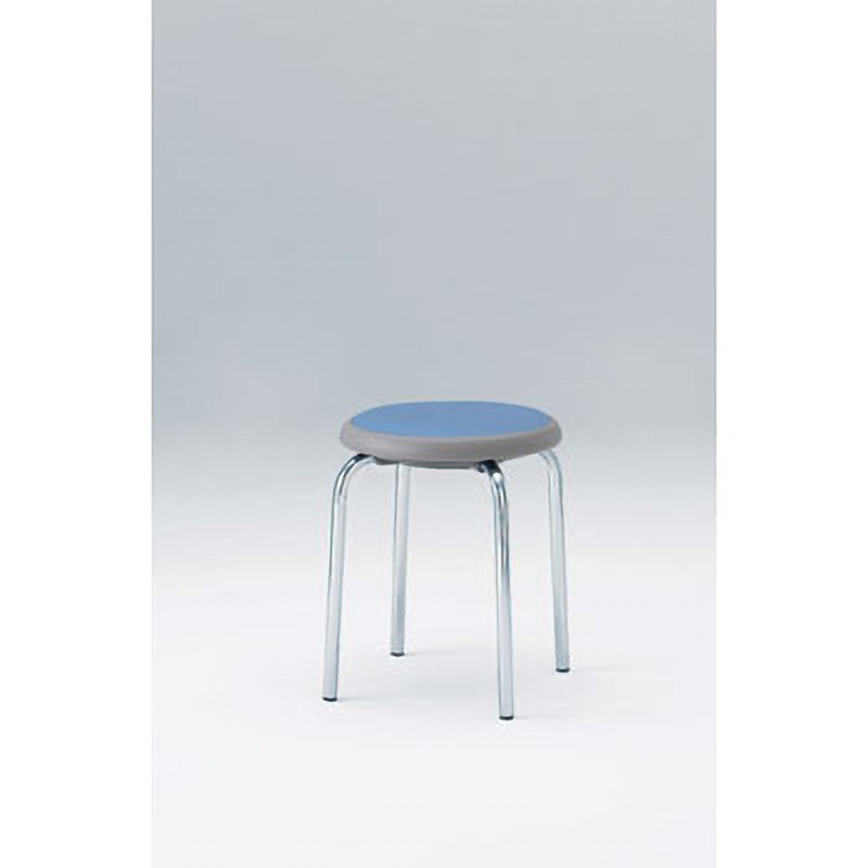 KKR-420DF-Z9B7 スツール＜配送時組立サービス付＞ イトーキ ソフトブルー色 高さ445mm幅460mm奥行460mm  KKR-420DF-Z9B7