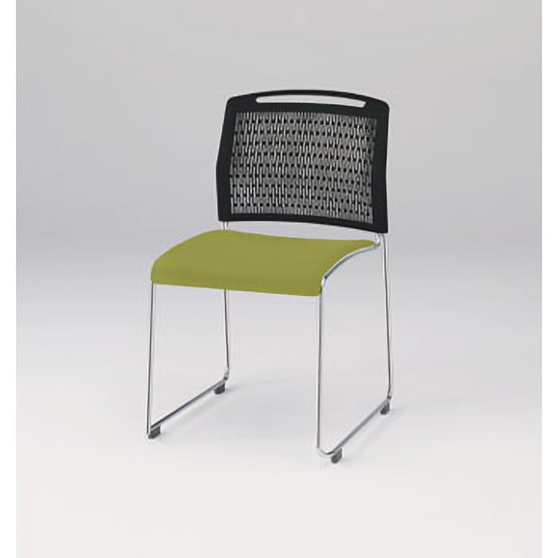 KLU-100DFZ9T1L6 スタッキングチェア＜配送時組立サービス付＞ イトーキ アップルグリーン 質量3.9kg 高さ786mm幅470mm奥行570mm  KLU-100DFZ9T1L6