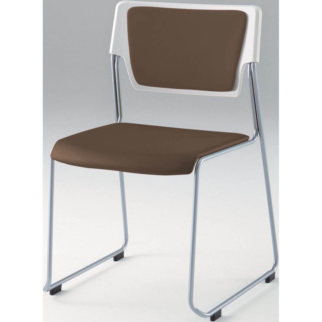 KLC-953DFZ5W8K1 エレックチェアSC＜配送時組立サービス付＞ イトーキ セピアブラウン ループ脚 ビニールレザー 質量4.2kg 高さ745mm幅490mm奥行490mm  KLC-953DFZ5W8K1