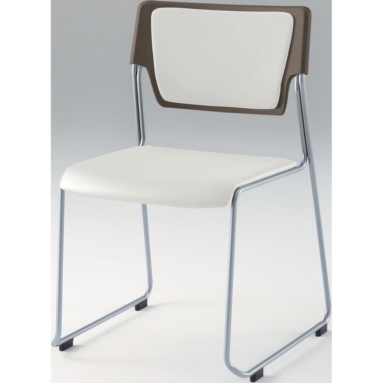 KLC-953DFZ5K2W9 エレックチェアSC＜配送時組立サービス付＞ イトーキ ホワイト ループ脚 ビニールレザー 質量4.2kg 高さ745mm幅490mm奥行490mm  KLC-953DFZ5K2W9