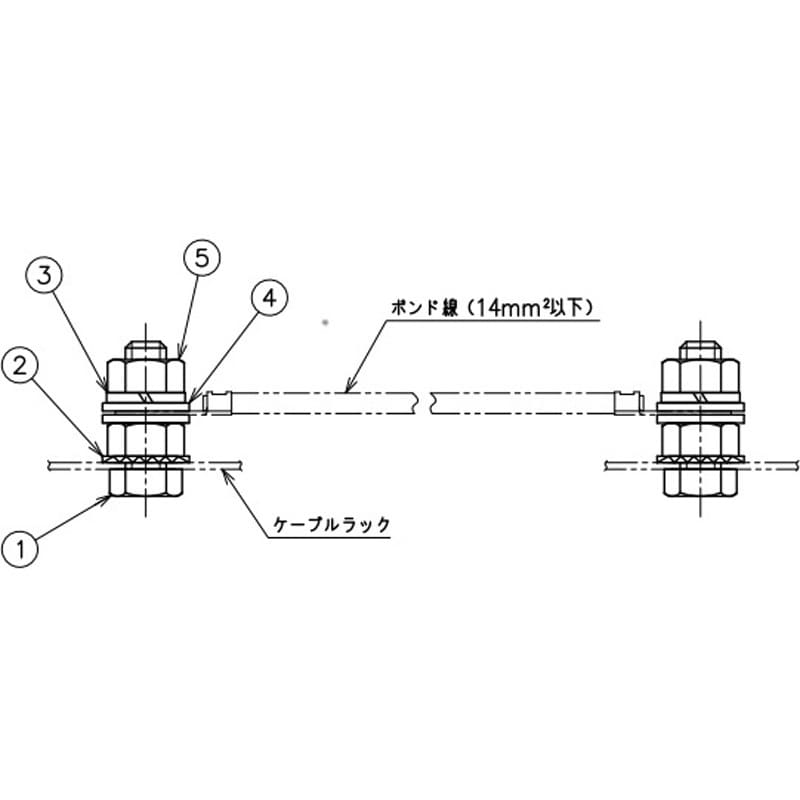 S-EBKS1-M6 公共建築工事標準仕様アースボンド線用 ボルト・ナット ネグロス電工 1袋(2組) S-EBKS1-M6 - 【通販モノタロウ】