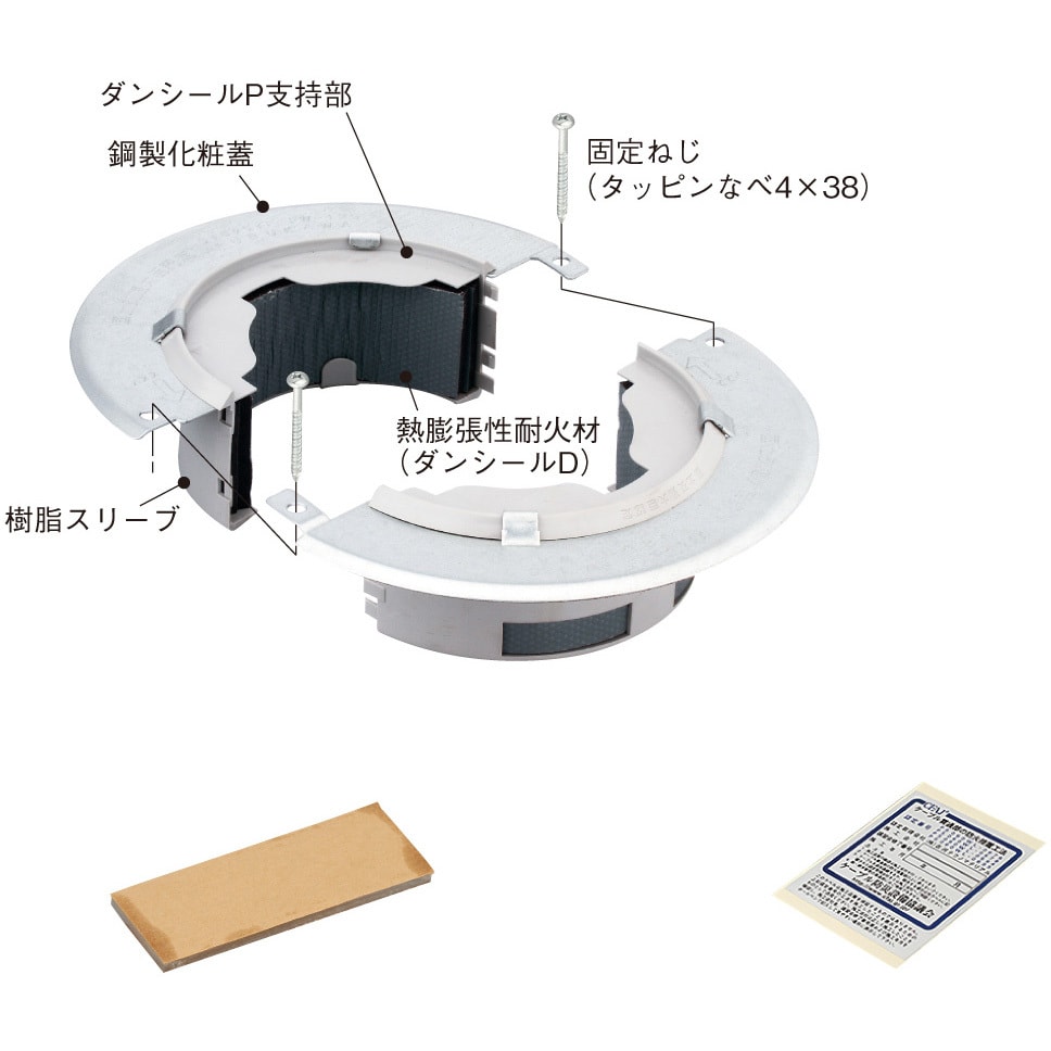 TAFPW125 小開口用床貫通部防火措置材 プチロクワイド (床用) 1組