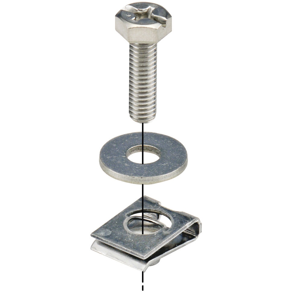S-CLN6-1 ボルト(クリップナット付) ネグロス電工 1袋(10組) S-CLN6-1