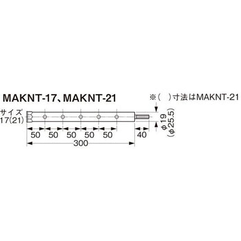 MAKNT-17 ナット回し工具 1本 ネグロス電工 【通販モノタロウ】