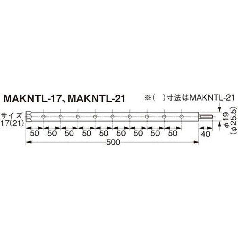 MAKNTL-17 ナット回し工具 1本 ネグロス電工 【通販モノタロウ】