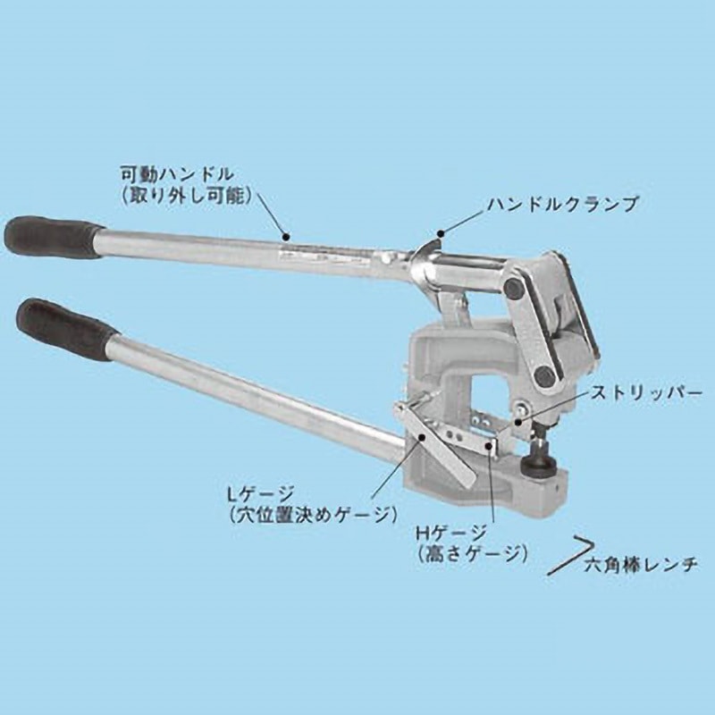 NEGUROSU/ネグロス電工 ケーブルラック・金属ダクト穴あけ工具 MAKRDP / 手動ダクトパンチャー / 再塗装品 NEGUROSU ネグロス MAKRDP ケーブルラック・金属ダクト 穴あけ工具