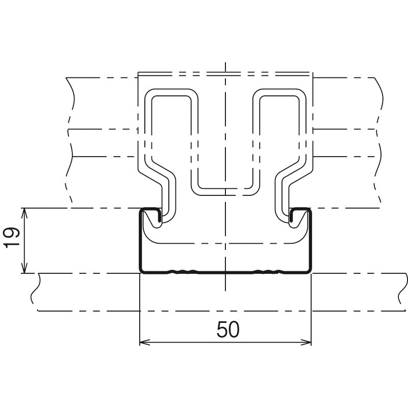 NTB2 二重天井用金具(野ぶち材) ネグロス電工 1セット(10本) NTB2