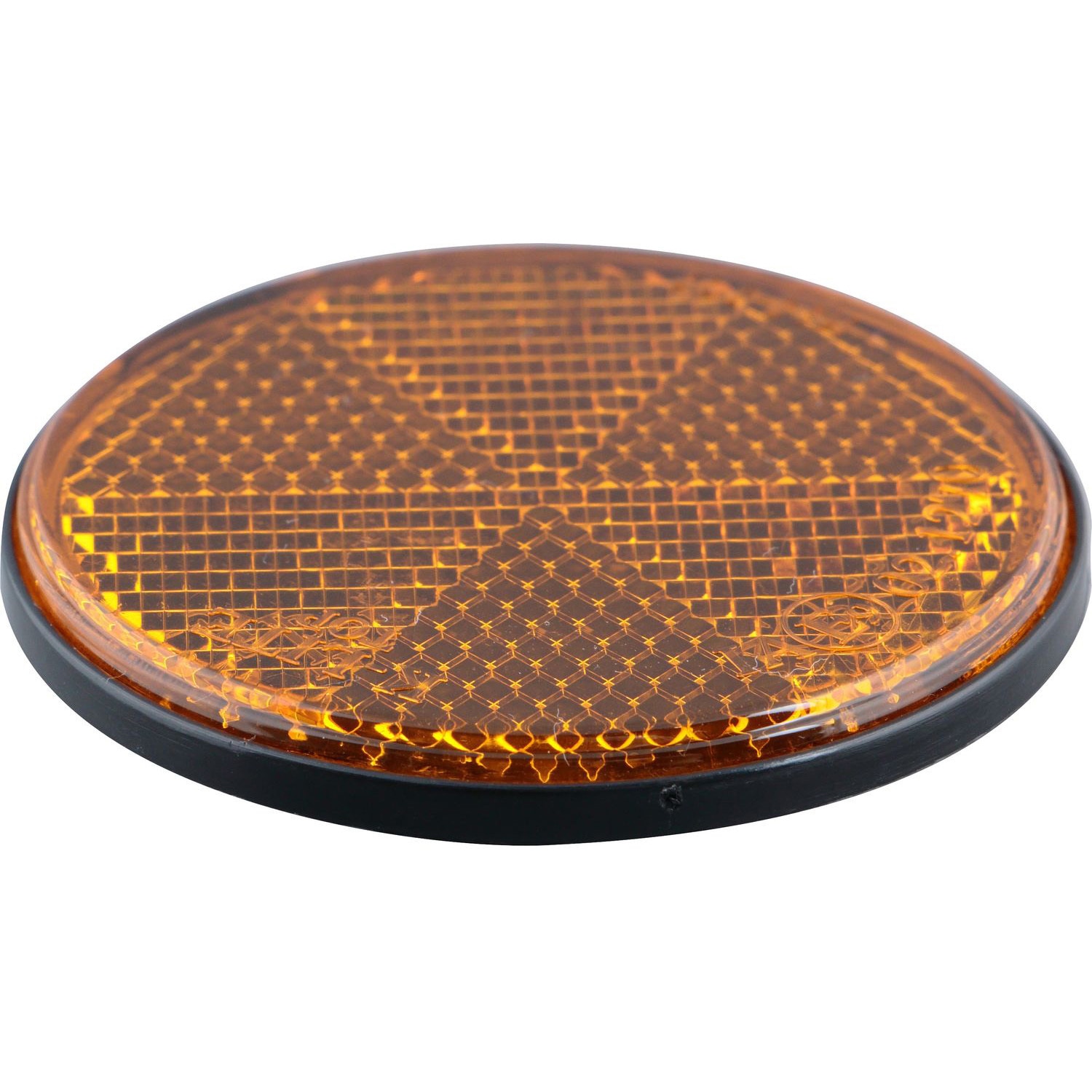 592262 リフレクター 丸 60Φ Eマーク付 黒ベース 1個 JET INOUE