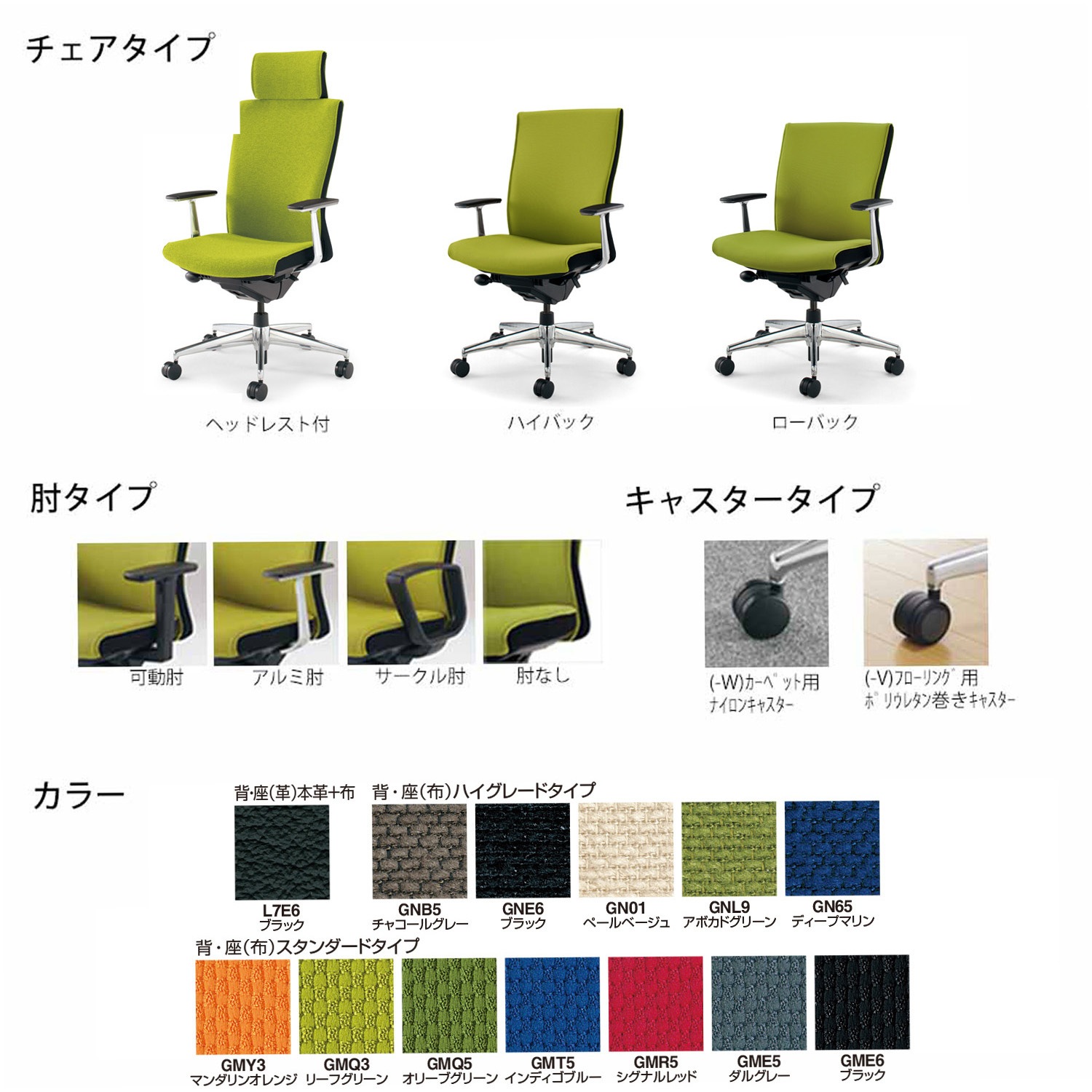 コクヨ品番 CR-GA2461F6L7E6-V オフィスチェア　プント　ローバックアルミ肘　革張り W680xD575xH890 ＰＵＮＴＯ コクヨ品番 CR-GA2461F6L7E6-V オフィスチェア プント ローバック