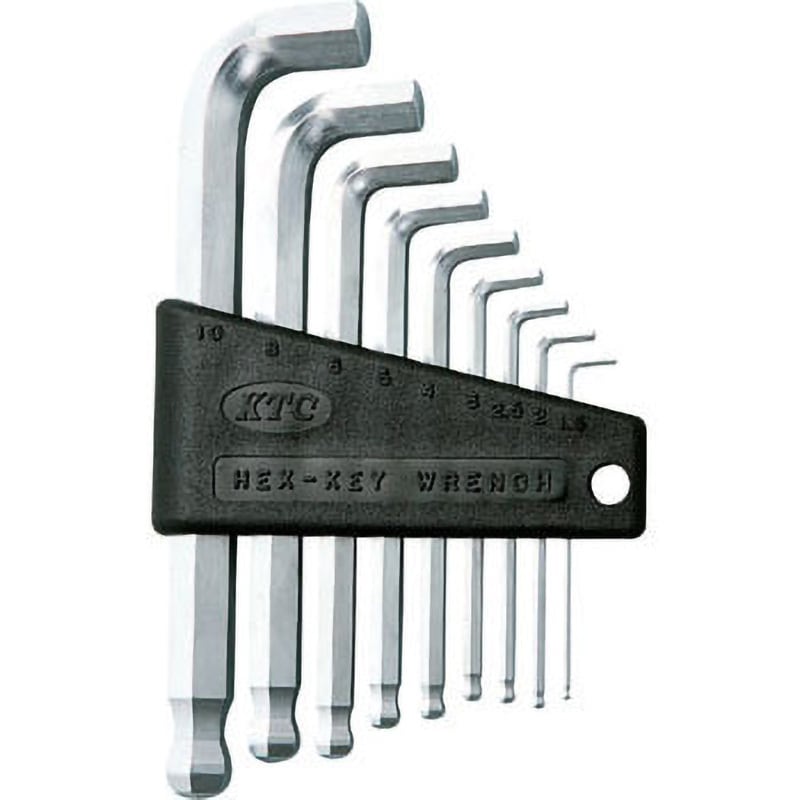 HLDS2009 六角棒レンチ首下ショートタイプセット KTC ボールポイント付 L型 8,198円