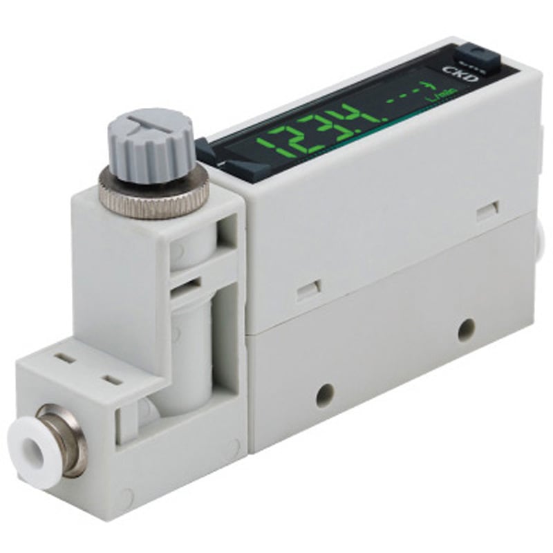 FSM3-L005U1BH1A1T 小形流量センサ ラピフロー FSM3-Lシリーズ LCD表示タイプ 樹脂ボディ 流量レンジ：200L/min以下 片方向 ニードル弁付 1台 CKD 【通販モノタロウ】