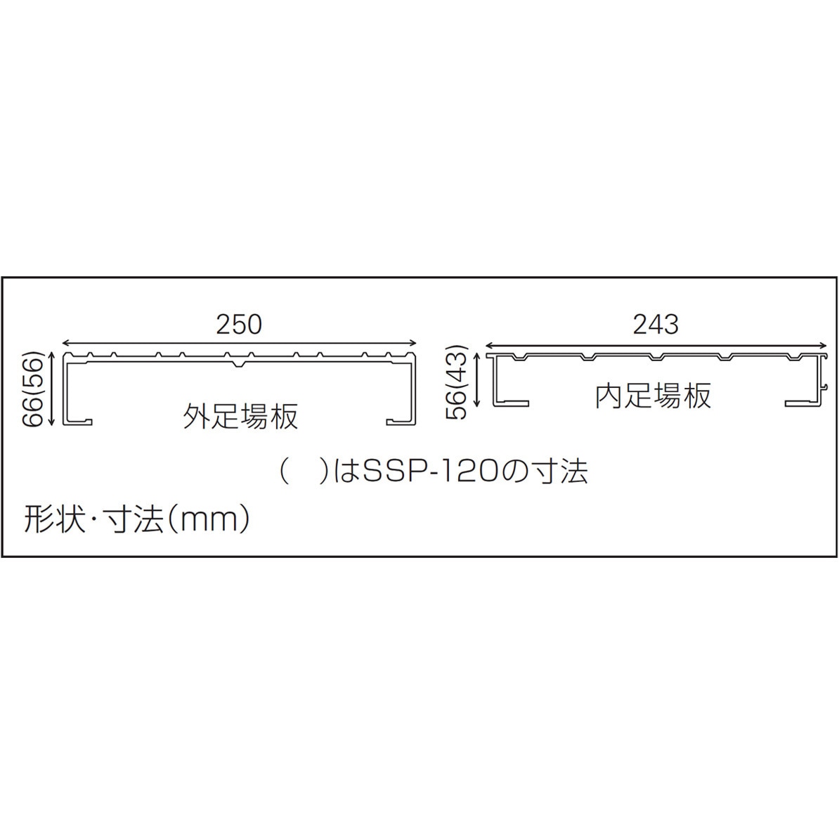 SSP-170 足場板 スライドピット 長谷川工業 アルミ製 - 【通販