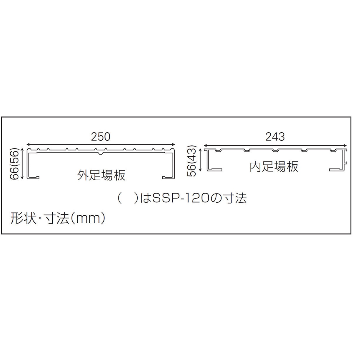 SSP-170 足場板 SSP スライドピット 長谷川工業 アルミ製 【通販