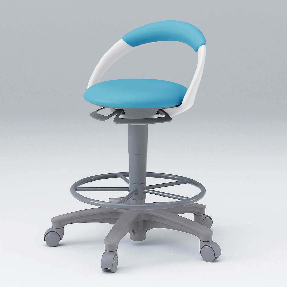 PCK-1102DL-S4 サポートスツール＜配送時組立サービス付＞ イトーキ キャスターあり 組立・設置・取付 ターコイズブルー色 質量9.8kg  PCK-1102DL-S4