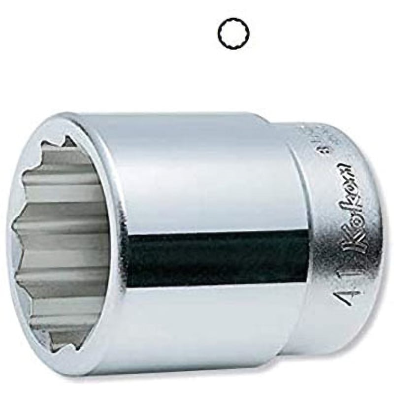 8405M-66 1"(25.4mm)SQ. 12角ソケット 1個 Ko-ken(コーケン/山下工業研究所) 【通販モノタロウ】
