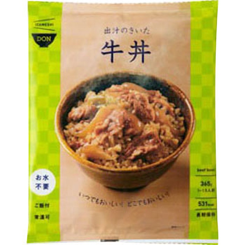 出汁のきいた牛丼(20個入) イザメシ 丼 イザメシ 賞味期限:製造より3年 出汁のきいた牛丼  1ケース(20個)