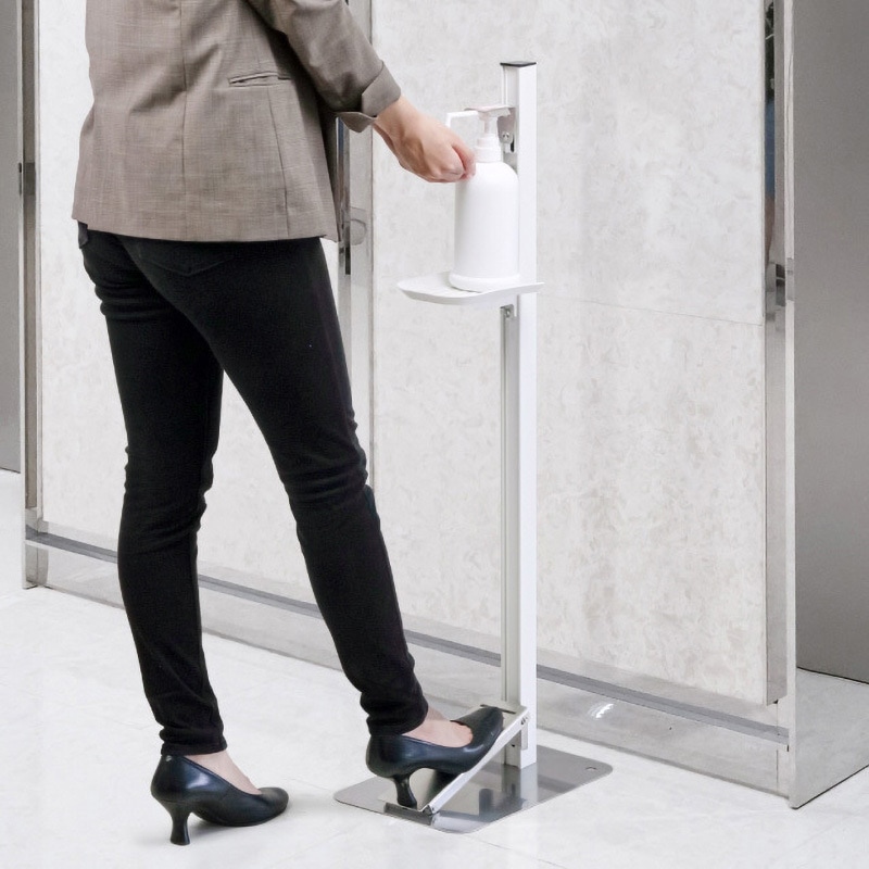 タカラ産業 足踏式消毒液スタンド TTM-08A ダークブロンズ 吐出量調整可能 足踏み式 日本製… タカラ産業 除菌スタンド 足踏み式消毒液スタンド [TTM-08A-BKC