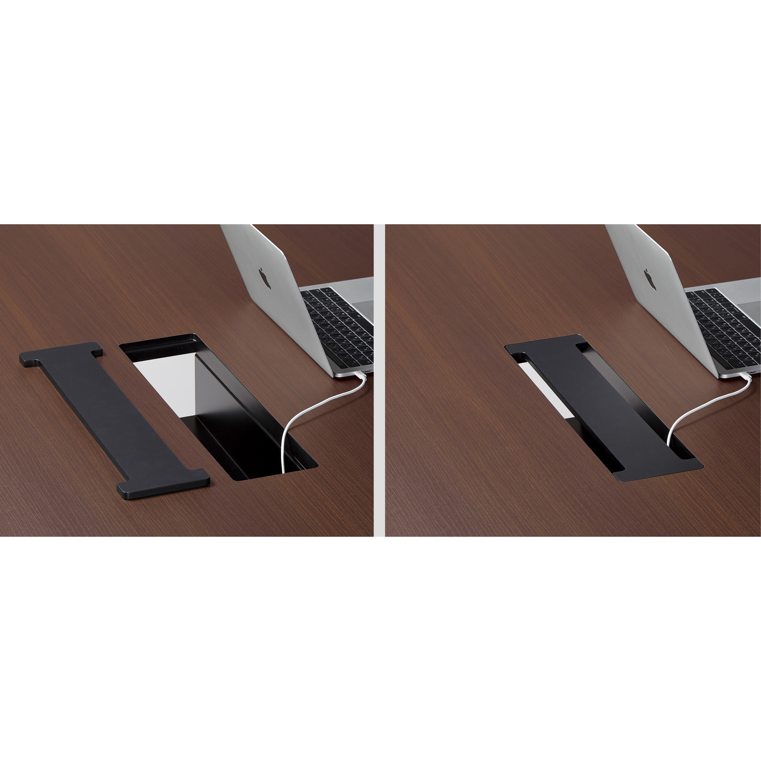 JP-S4012W-WN ミーティングテーブル ニシキ工業 ワイヤリングボックスタイプ アジャスター付き ウォールナット色  JP-S4012W-WN