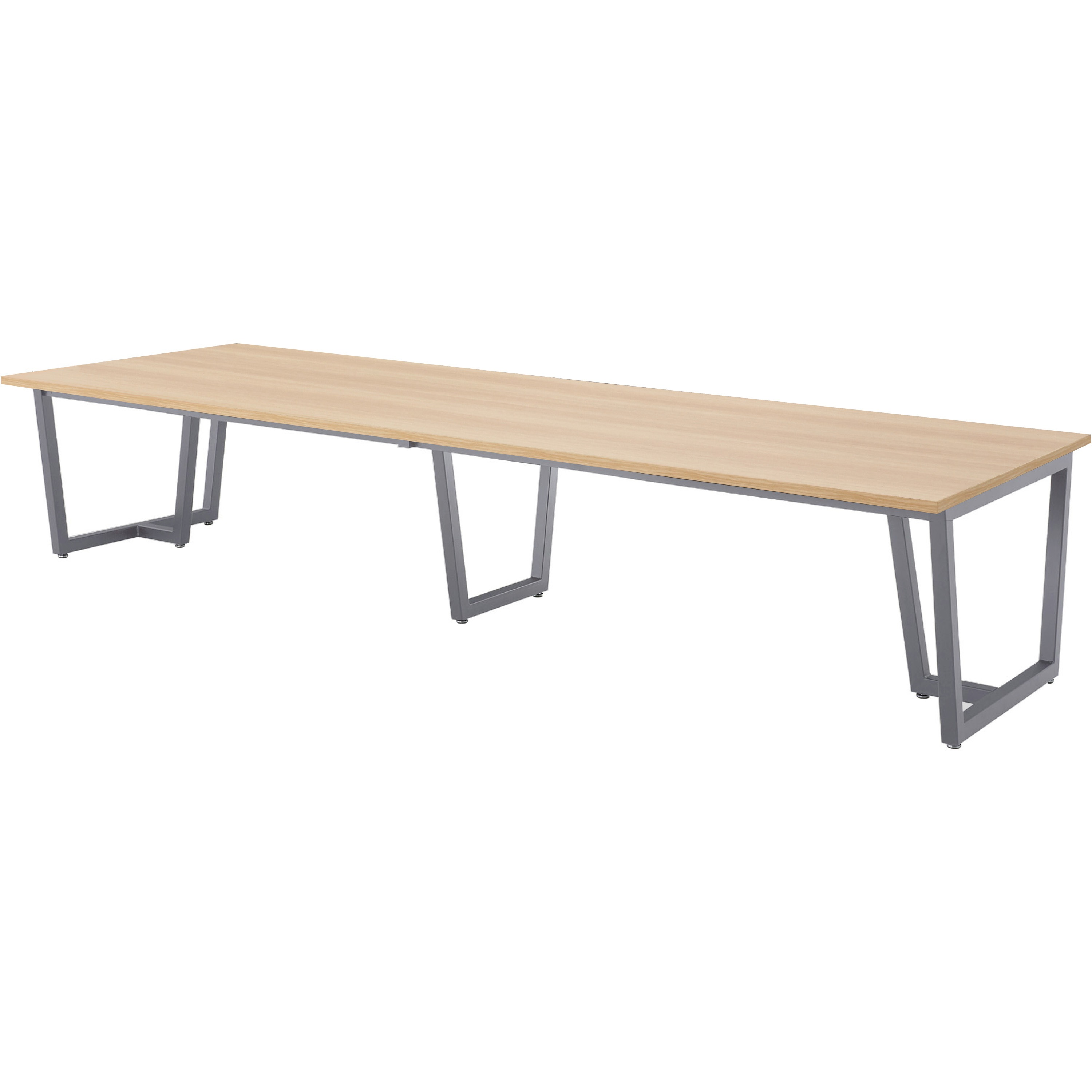 JP-S3212-LO ミーティングテーブル ニシキ工業 スタンダードタイプ アジャスター付き ライトオーク色 幅3200mm奥行1200mm高さ720mm  JP-S3212-LO