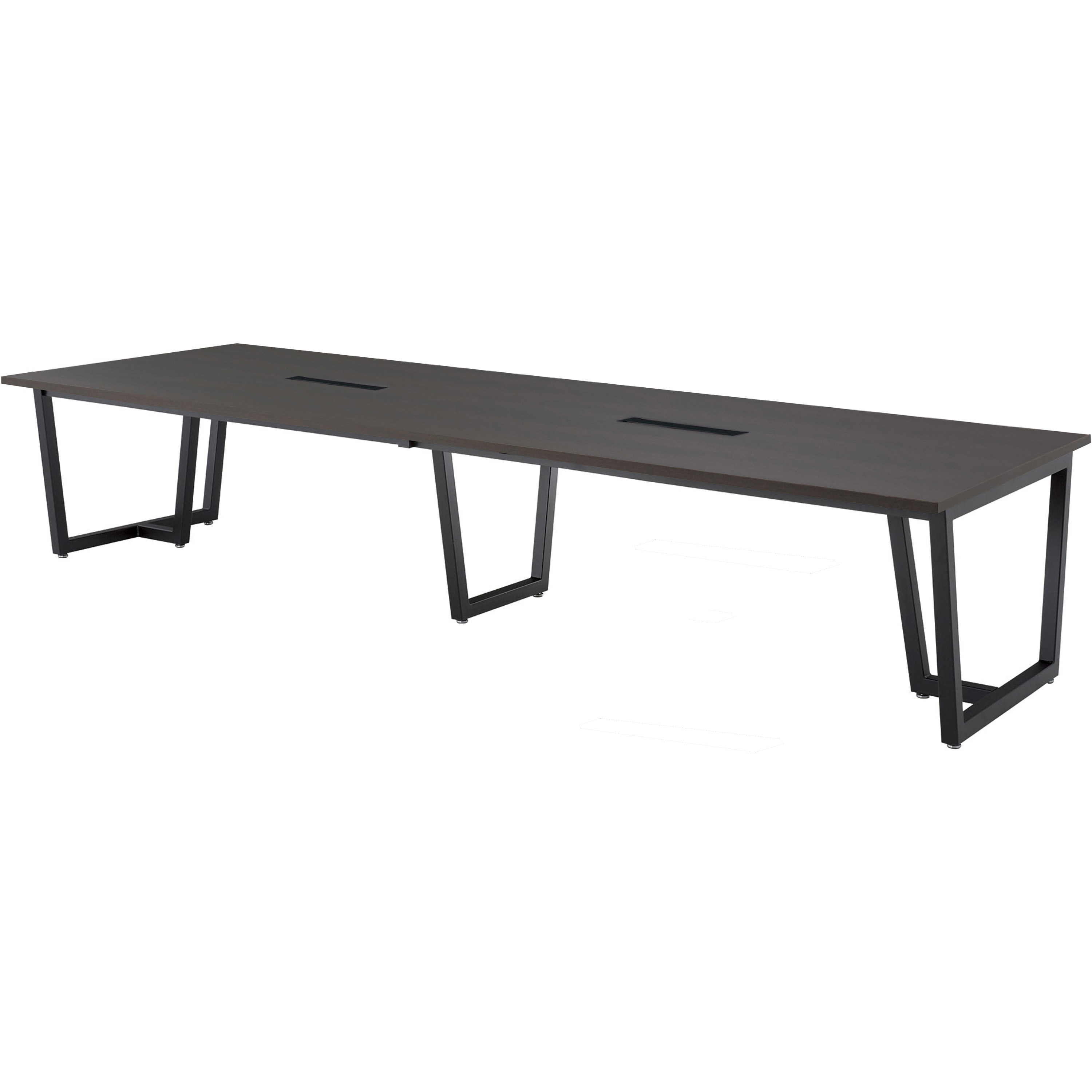 JP-B3612W-DW ミーティングテーブル ニシキ工業 ワイヤリングボックスタイプ アジャスター付き ダークウッド色  JP-B3612W-DW 329,800円