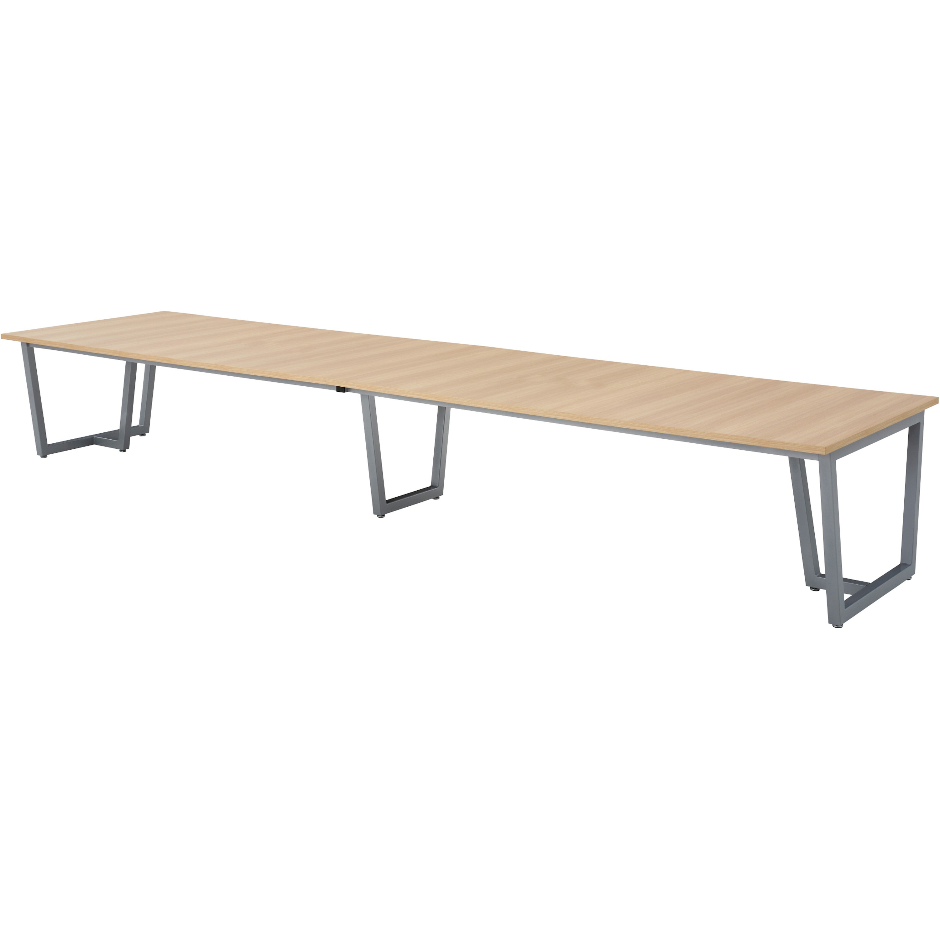JP-S4012-LO ミーティングテーブル ニシキ工業 スタンダードタイプ アジャスター付き ライトオーク色 幅4000mm奥行1200mm高さ720mm  JP-S4012-LO