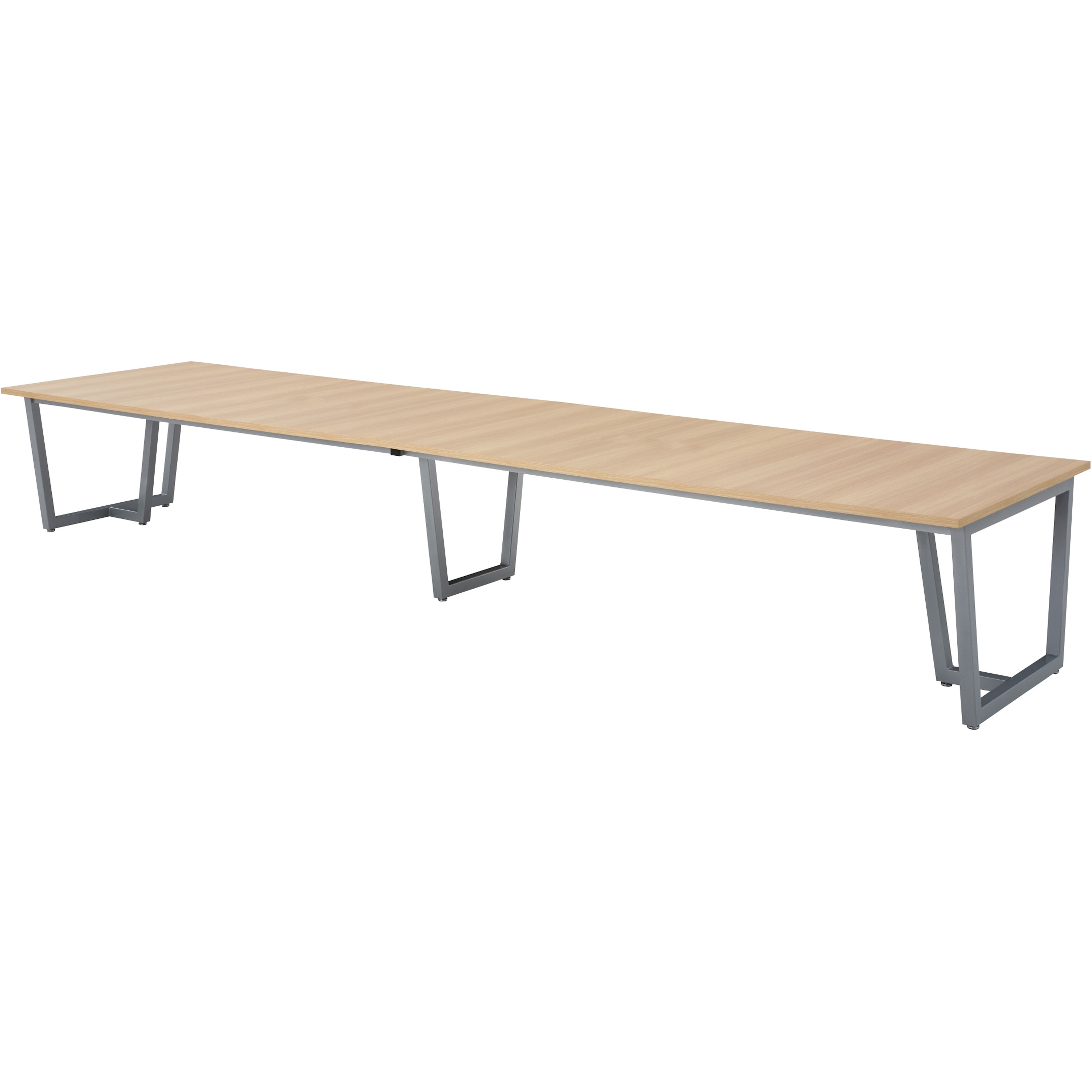 JP-S4812-LO ミーティングテーブル ニシキ工業 スタンダードタイプ アジャスター付き ライトオーク色 幅4800mm奥行1200mm高さ720mm  JP-S4812-LO