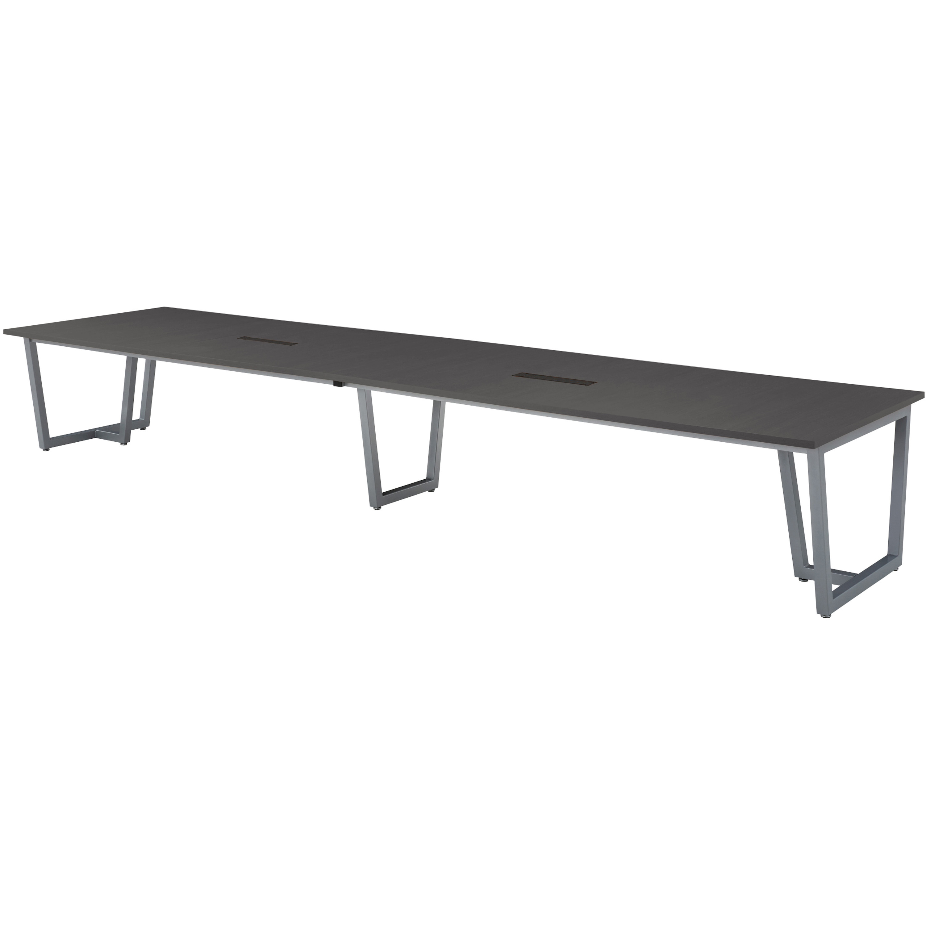 JP-S4014W-DW ミーティングテーブル ニシキ工業 ワイヤリングボックスタイプ アジャスター付き ダークウッド色  JP-S4014W-DW 479,800円